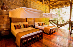 Schlafzimmer in Refugio Amazonas Tambopata, Peru