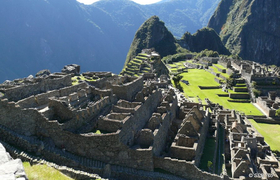 Gebäude in Machu Picchu in Peru