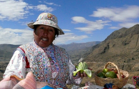 Händlerin in Peru